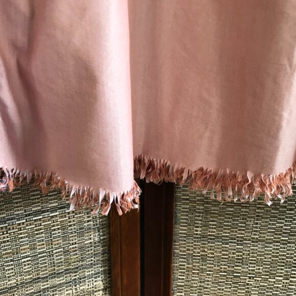 Mixed Plaid Button-Down Shirt, M-XL: Upcycled Boho Top, Applique Stars & Fringe - Picture 6 of 11